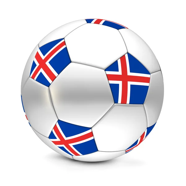 Bola de futebol / Futebol Islândia — Fotografia de Stock