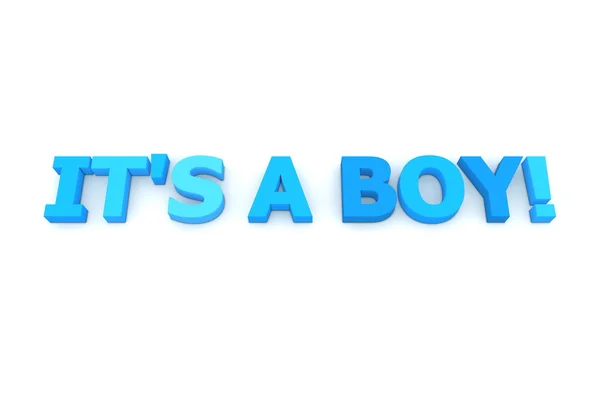 Blå är det en pojke! — Stockfoto