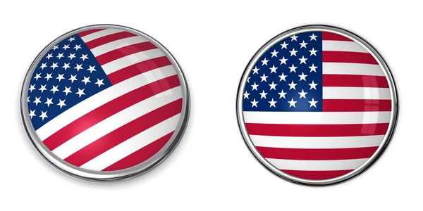 Botón Banner Estados Unidos —  Fotos de Stock