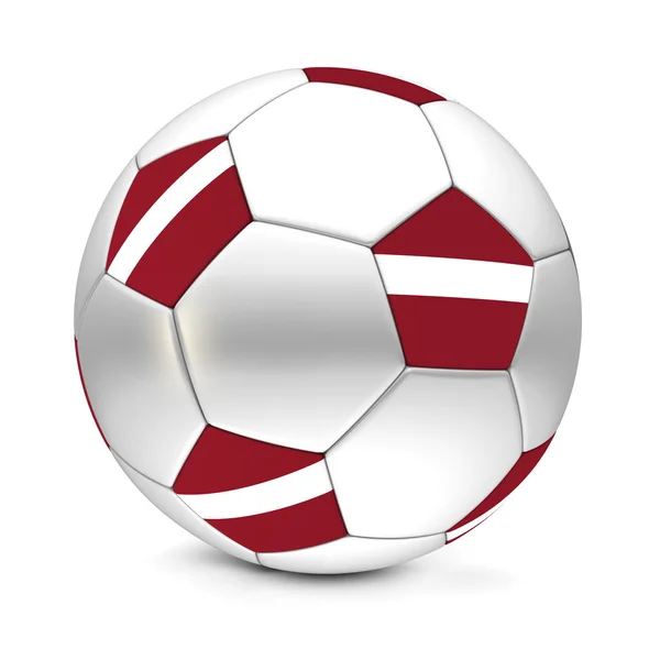 Bola de futebol / Futebol Letónia — Fotografia de Stock