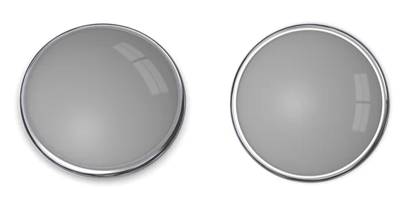 3D Button Solid Grey - 40% — Stock Photo, Image