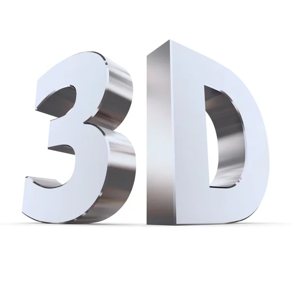 Блестящий слово 3D — стоковое фото