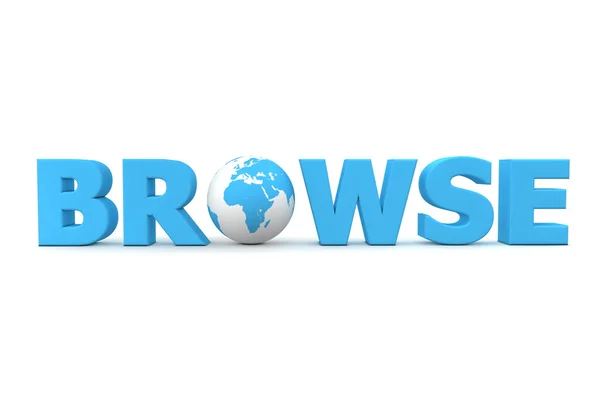 Browse World Blue — Stock Photo, Image