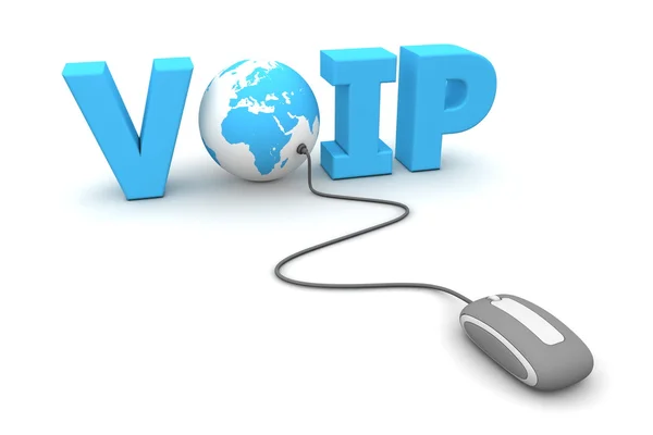 Navegar por el mundo VOIP Imágenes de stock libres de derechos