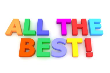 Colourful All The Best! clipart