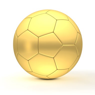 Classic Football in Gold Metallic clipart