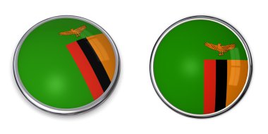 Banner Button Zambia clipart