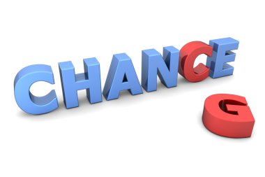 Chance to Change II - Red and Blue clipart