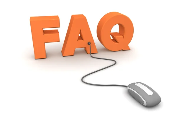 Browse the FAQ - Gray Mouse — Stock Photo, Image