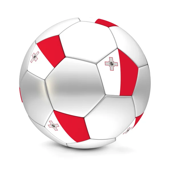 Bola de futebol / Futebol Malta — Fotografia de Stock