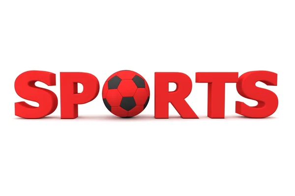 Piłka nożna Sport czerwone — Zdjęcie stockowe