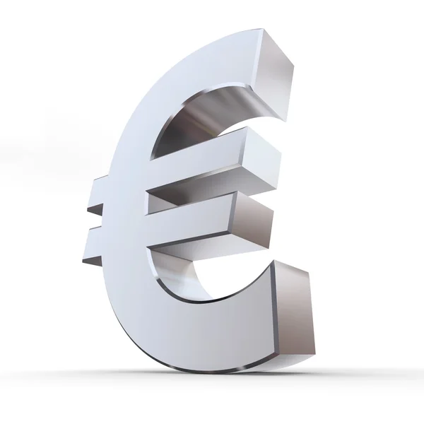 Shiny Euro Symbol — Stock Photo, Image