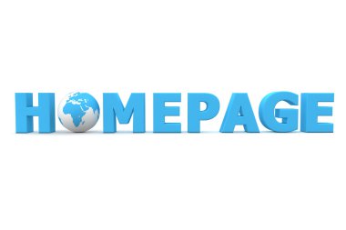 Homepage World Blue clipart