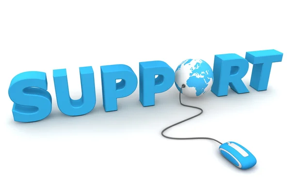 Browse the Global Support - Blue — Stock Photo, Image