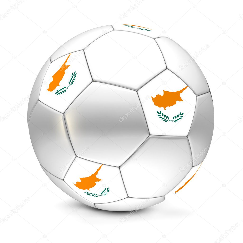 Soccer BallFootball Cyprus — Stock Photo © PixBox 4898342