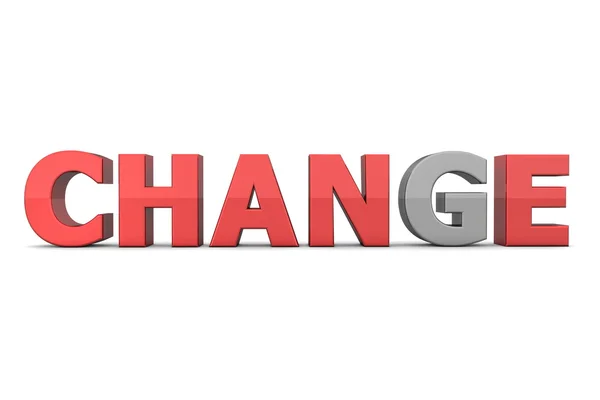 Chance de Mudança - Vermelho e Cinza — Fotografia de Stock
