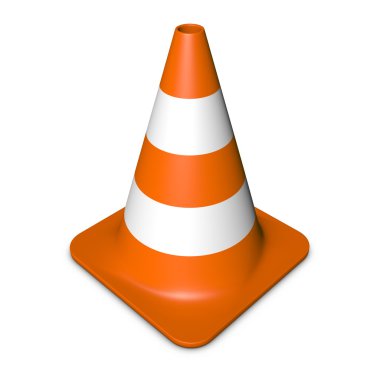 Traffic Cone - Orange clipart