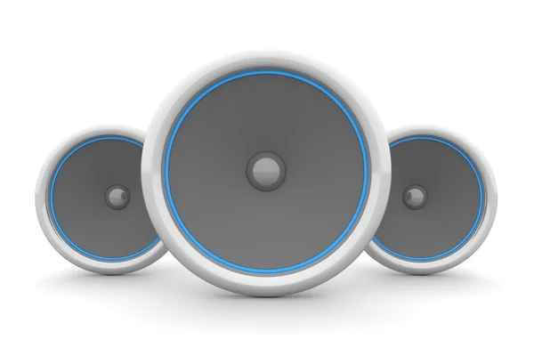 Three Speakers - Blue Design — Stock Photo, Image