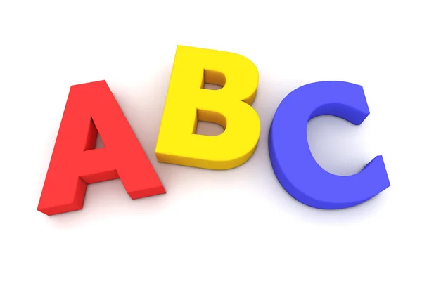 ABC colorido — Fotografia de Stock