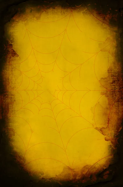 Grunge Halloween пауки веб-фон — стоковое фото
