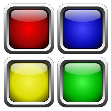 Glass buttons clipart