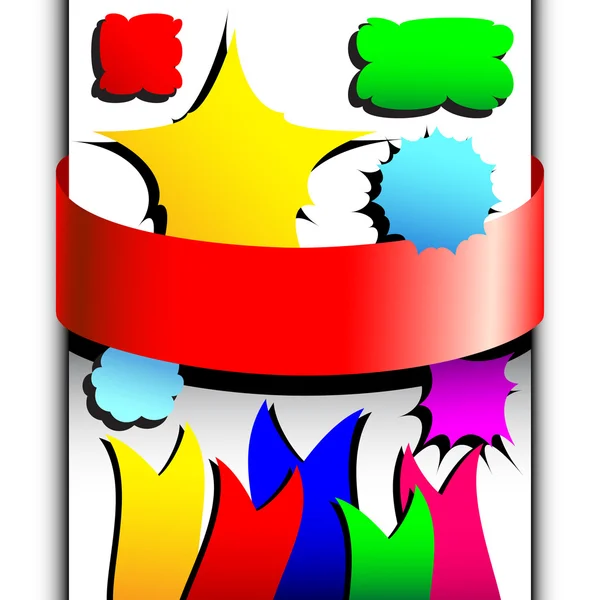 Ensemble de balises colorées — Image vectorielle