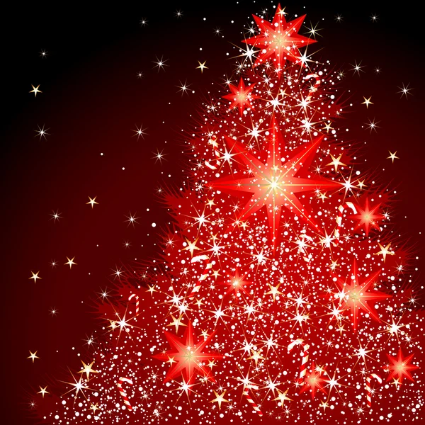 Игристая рождественская ель — стоковый вектор