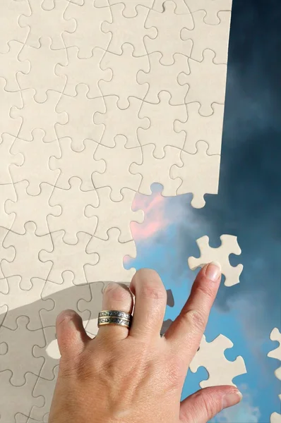 stock image Puzzling metaphor