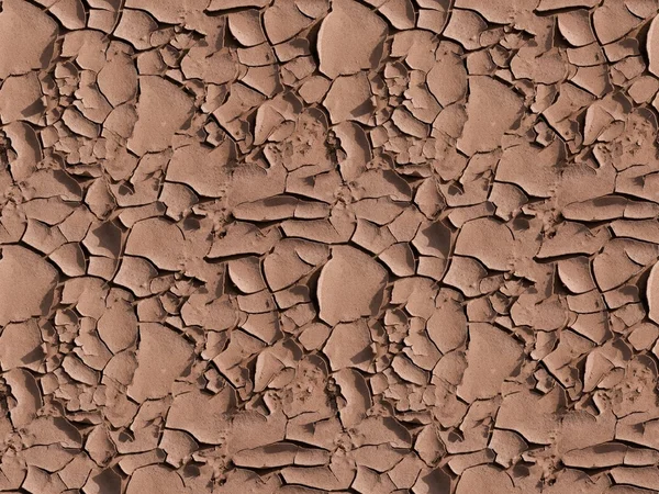 Seamless Repeating Pattern Cracked Earth — Stock Photo, Image