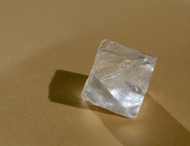 Tetrahedral crystal of calcite. clipart