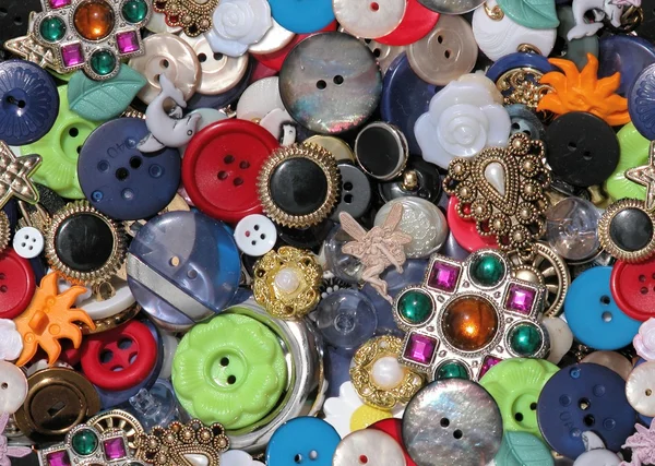 Dikişsiz Duvar Kağıdı Model Vintage Düğmeleri — Stok fotoğraf