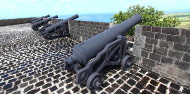 Brimstone Hill Fortress - Saint Kitts clipart