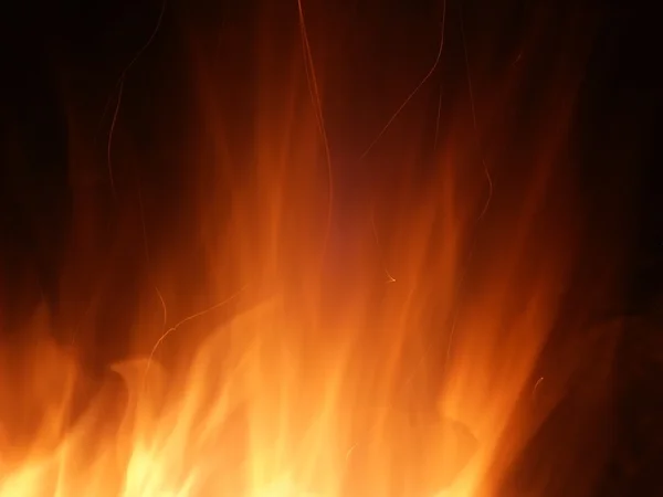 Flamme und Funken — Stockfoto
