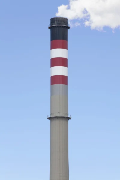 Camino Industriale Eruttazione Fumo — Foto Stock