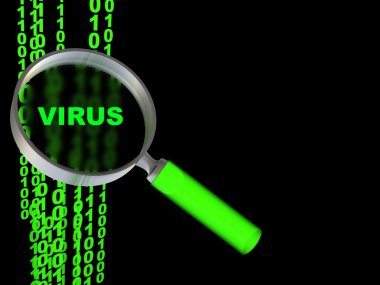 Computer virus clipart