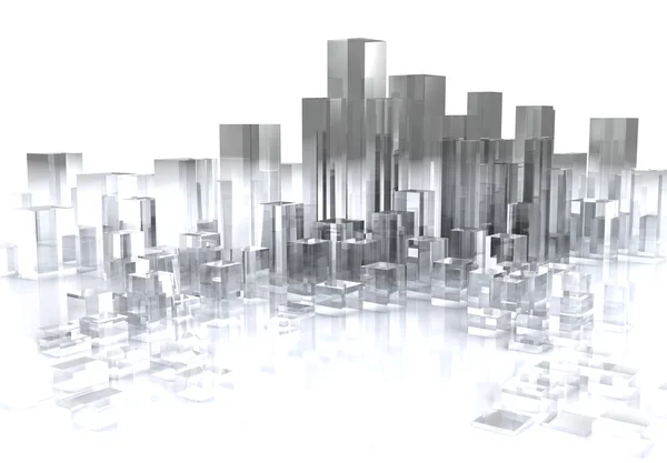 Cidade de vidro — Fotografia de Stock