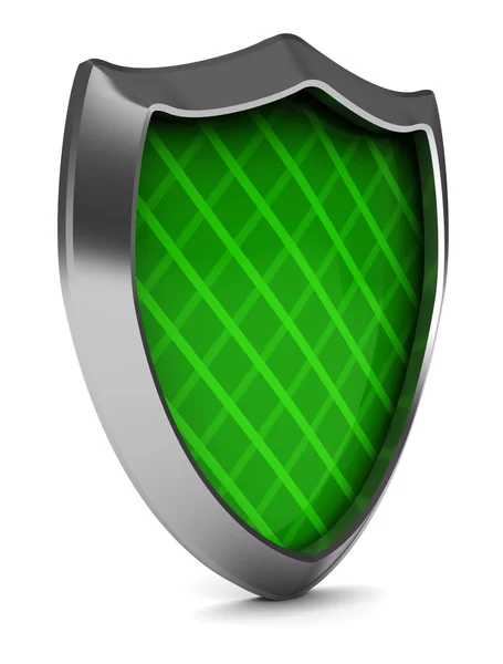Escudo verde — Fotografia de Stock