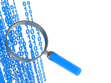 Data searching clipart