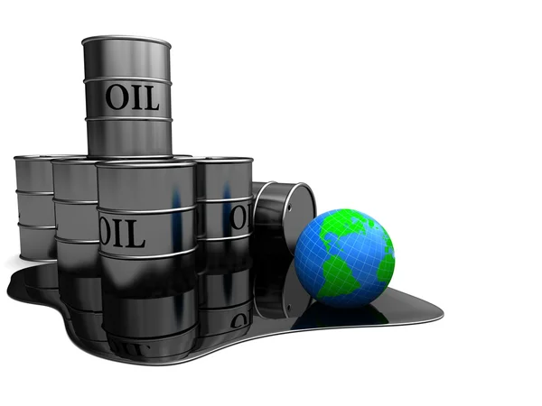 Verontreiniging door olie — Stockfoto