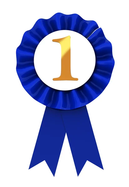 First place ribbon — Stock Photo, Image