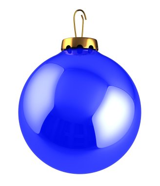 Blue xmas ball clipart