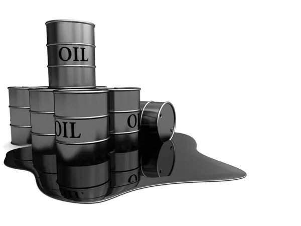 Нефтяные бочки — стоковое фото