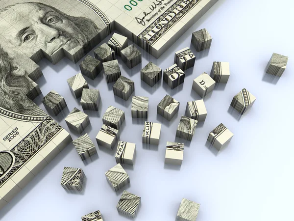 Dollar assembling — Stock Photo, Image