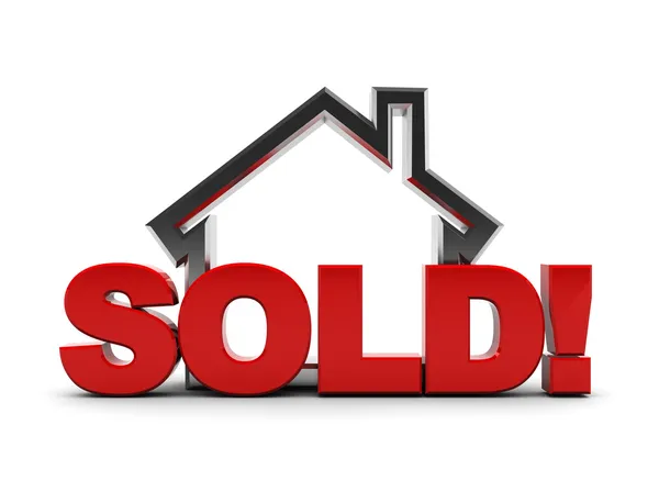 Sold house — Stock Photo, Image