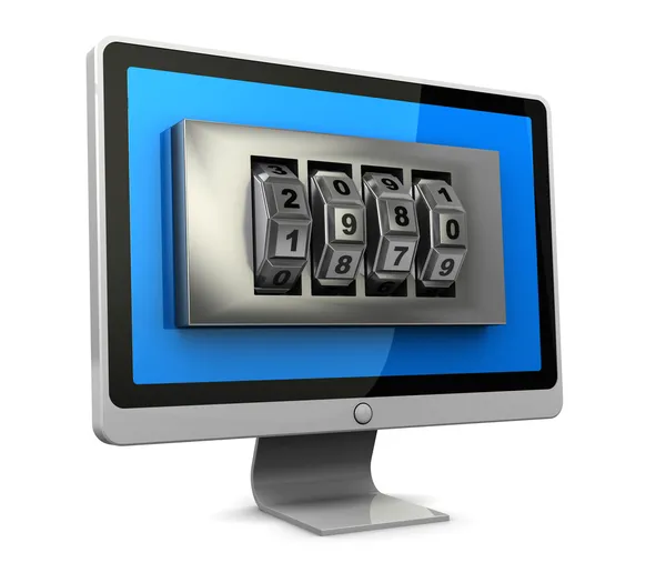 Protected computer — Stock Photo, Image