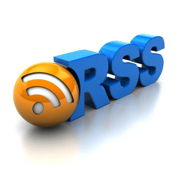 Simbolo RSS — Foto Stock