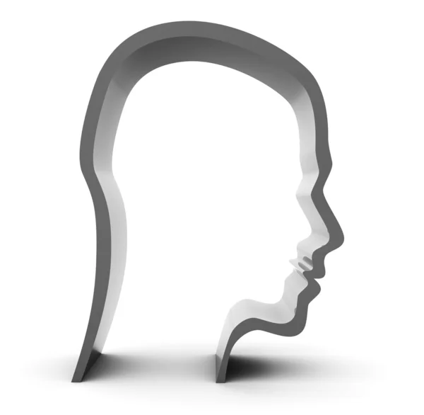 stock image Head silhouette