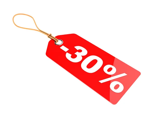 Thirty percent discount tag — Stock Photo, Image
