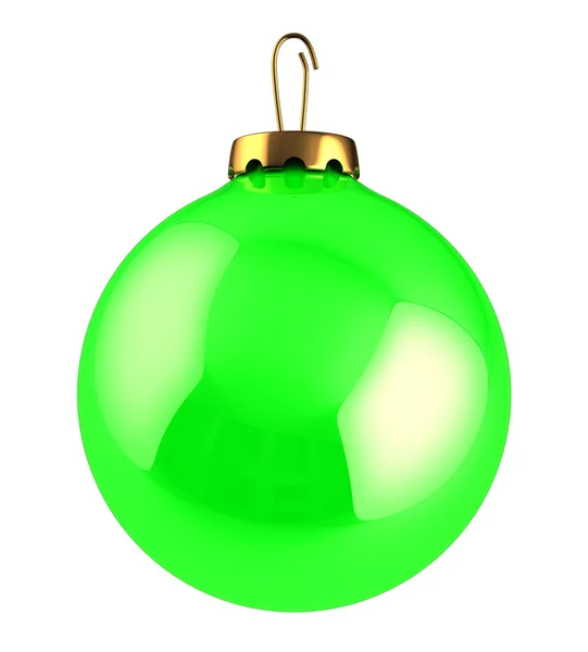 緑のクリスマスボール — ストック写真