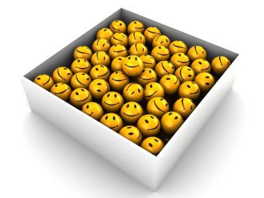 Box of emotions clipart